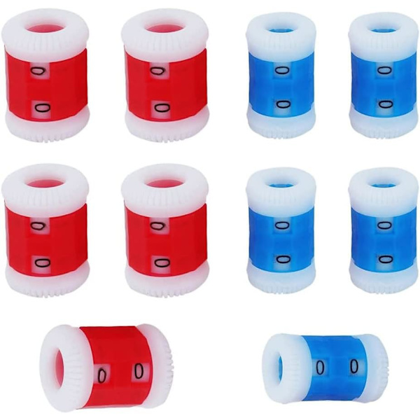 10 st Stitch Marker Rad Counter Sticking Rings - Plast Stick Counters för DIY Craft