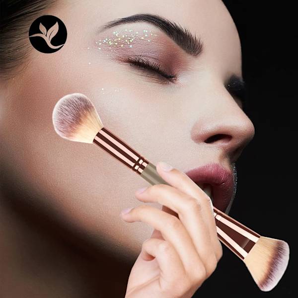 Foundation makeup børste, dobbeltsidede børster