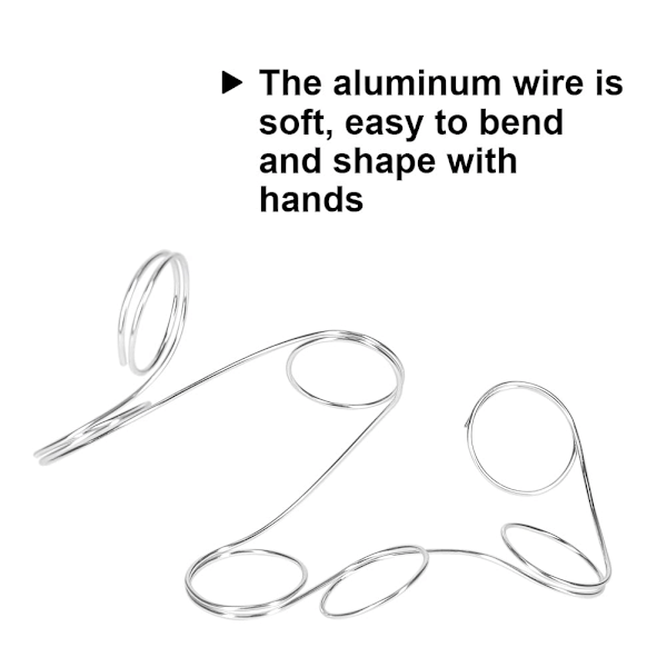 18 gauge 1 mm aluminium håndværkstråd (165 fod) - bøjelig metaltråd