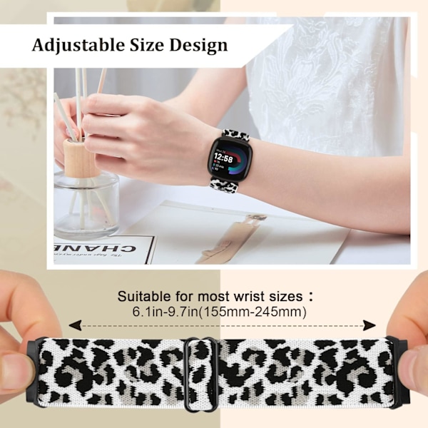 Elastisk nylon för Fitbit Versa, Sense - Sportersättning