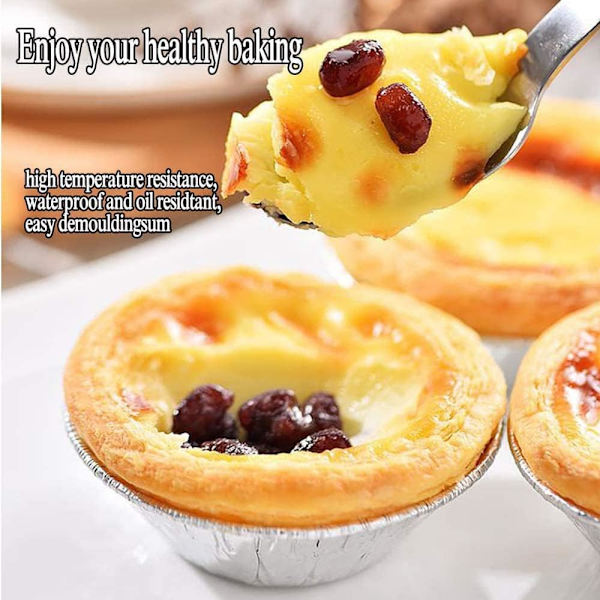 100 stk. folieforme muffinforme - engangskopper i aluminiumsfolie