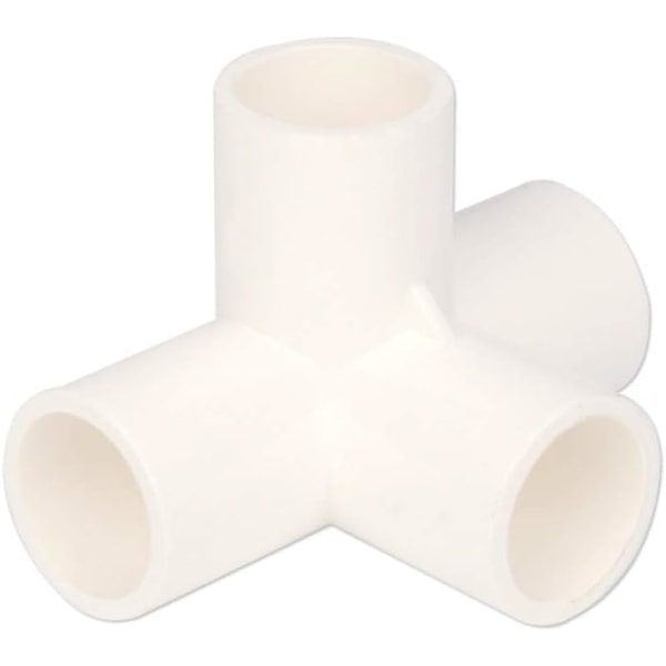 10 st 4-vägs PVC-kopplingar för växthusram möbler (innerdiameter 20 mm)
