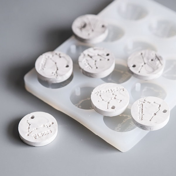 Tolv stjärntecken liten cirkel tecken form DIY aromaterapi tabletter