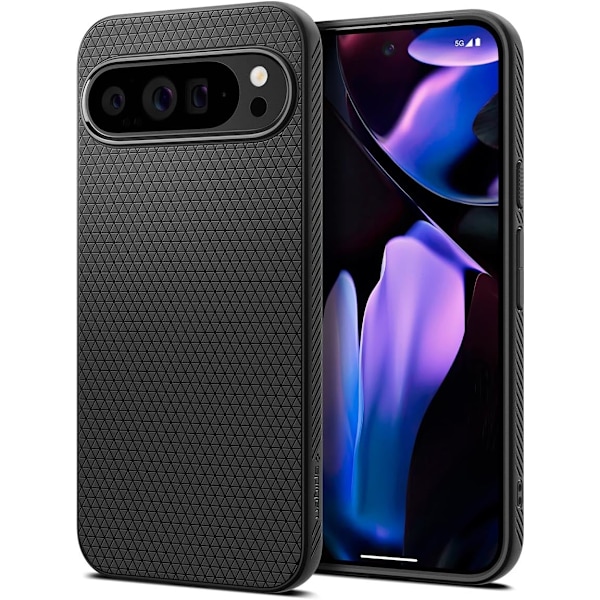 Liquid Air Skal Designat för Pixel 9 Pro XL (2024) [Militärklassat Skydd] - Matt Svart Matt Svart