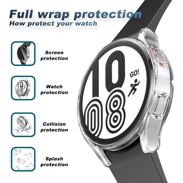 4-pak blødt TPU-cover til Samsung Galaxy Watch 5/Galaxy Watch 4 40 mm