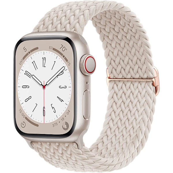 Flätad Solo Loop kompatibel med Apple Watch Band 38 mm