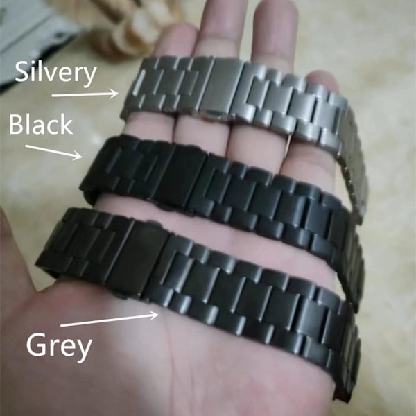 2024 Titaniumlegering Watch Band Kompatibel med   Galaxy Watch 4 classic/4/5/5Pro/6/6classic Bands, Ingen huller Titaniumlegering Metal Watch Strap Sølv