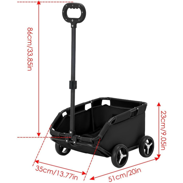 Rolling Carrier Pet Cage Stroller - Dog Stroller for Small Dogs, 4 Wheels Lightweight Folding Trolley Dog Pet Cart, Pet Carriage Stroller, Stroller