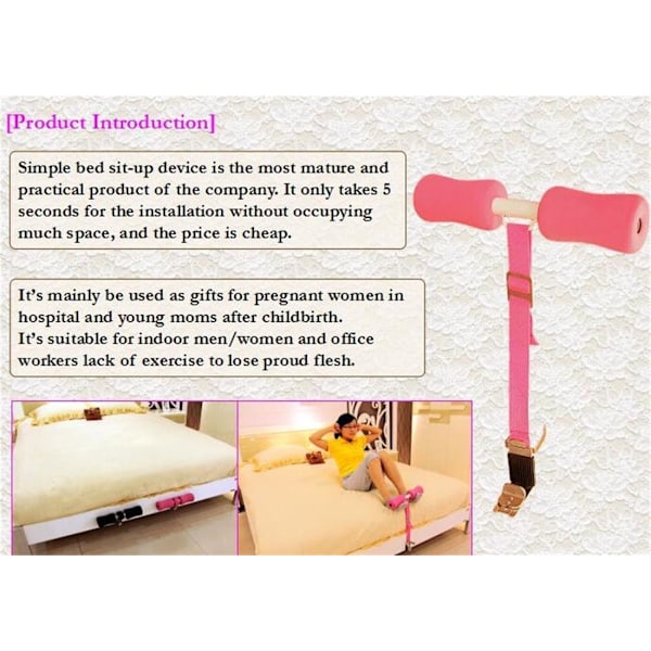 Prtable Bed Sit-ups Fitness Equipment fr y Abdmen Eercise Lse Weight JLD02 red red