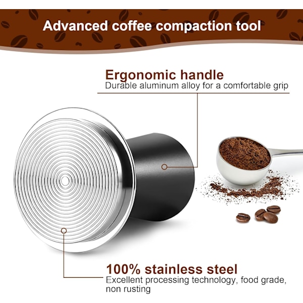 53mm Espresso Tamper - Kalibrerad Kaffe Tamper