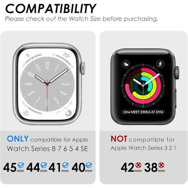 2 i 1 Bling vattentätt fodral för iWatch Series 6