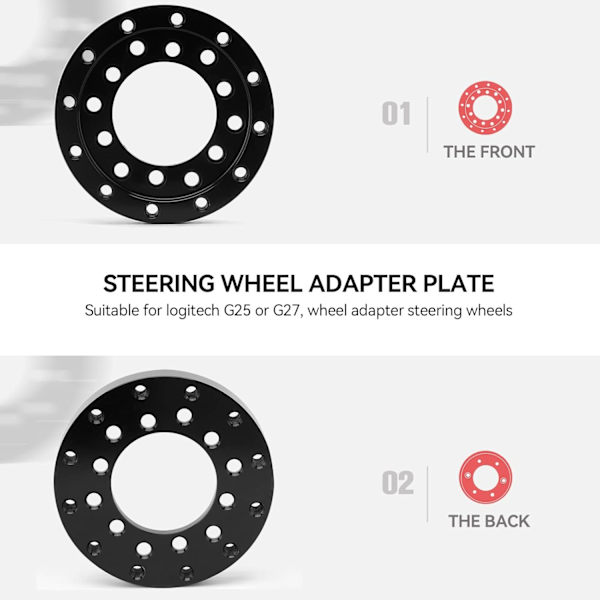 Adapterplatta för ratt till Logitech G25 G27 Sparco Stock Set 70MM