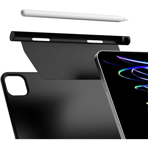 Pennholder-etui for Apple Pencil 2. generasjon, kompatibel med Magic Keyboard, Smart Keyboard Folio, andre magnetiske etuier for Apple Pencil - Svart