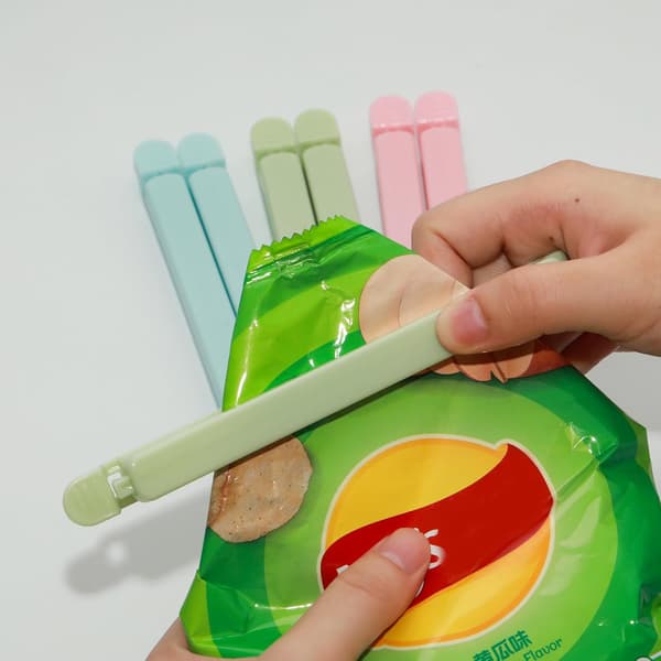 15 STK 6 Tommers Forseglingsklemme Plastpose Forseglingsklemmer Poseklemmer for Matoppbevaring