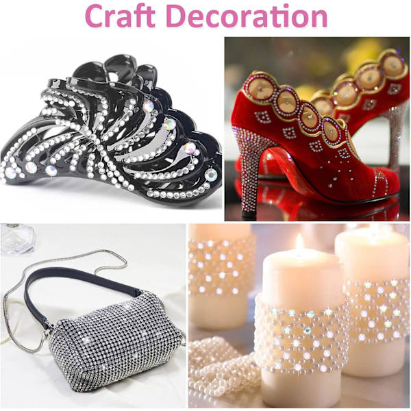 Scatter Crystals - 4000 stk Akryl Rhinestones for Dekorasjoner