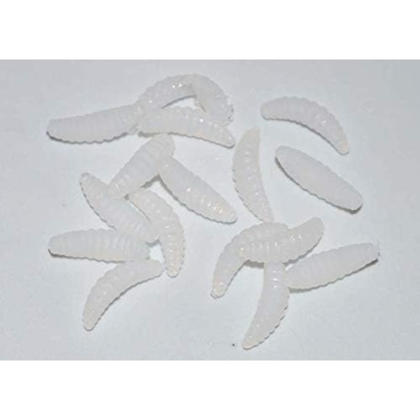 Fiske lokke maggots, fiske myke lokke assorterte farger 155stk m/