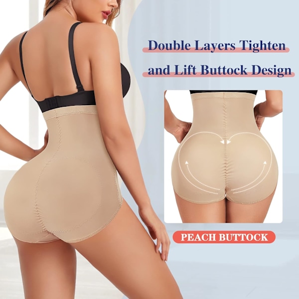 Butt Lifter Trusser Kvinder Høj Talje Mave Kontrol Body Shaper Talje Cincher