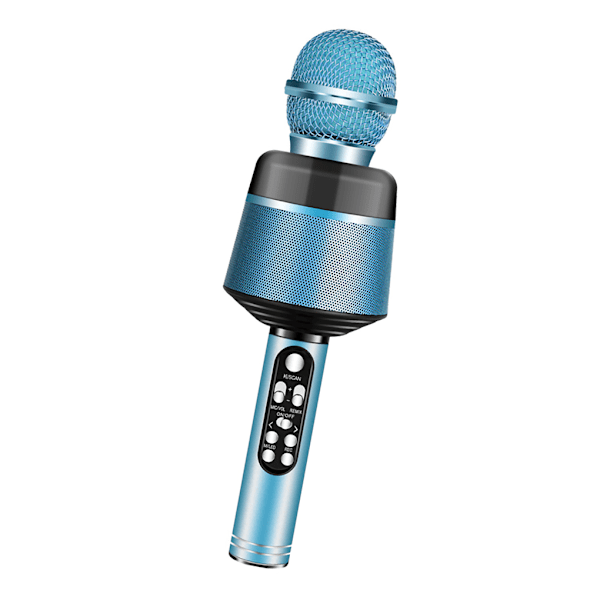 Mikrofon Bluetooth V5.0 Karaoke Mikrofon Genopladelig LED