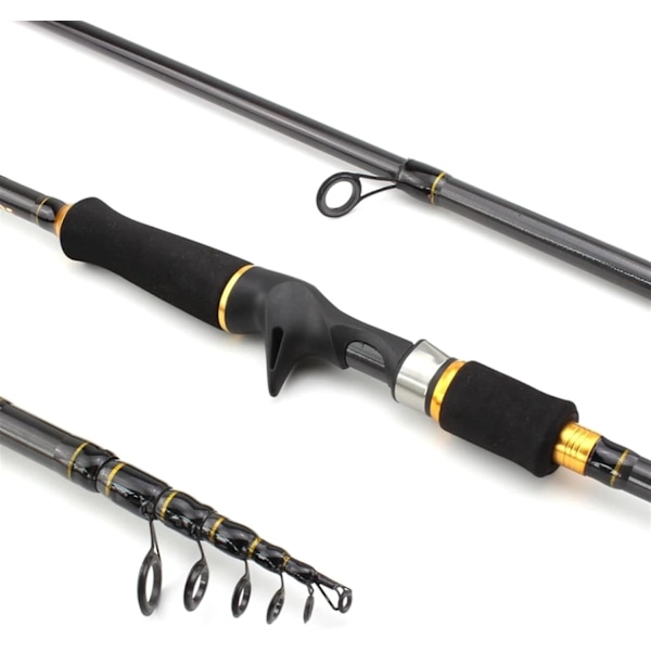 1 st Modell YG025 1,8 m 2,1 m 2,4 m 2,7 m Kolfiberspö M Power Spinnings Casting Spö Bärbar Teleskopisk Fiske Spö Stång Fiske Utrustning Gjutning 2,7 M