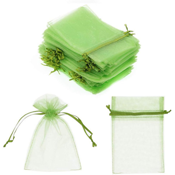 100 stk. 4x6 tomme rene organza snoreposer