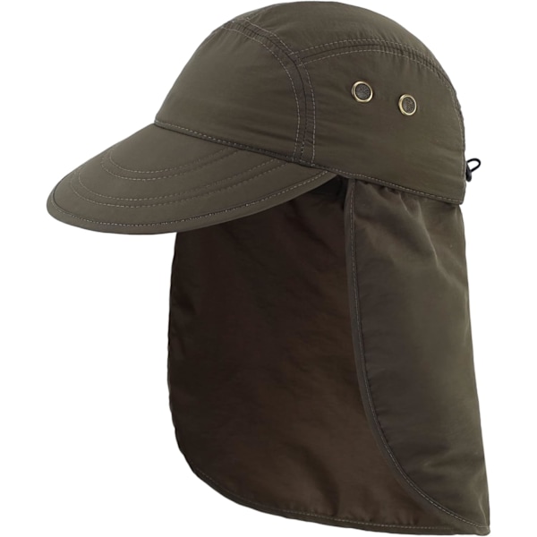 Herrar UV-solskyddsmössa Safari Hike Cap med nackskydd Fiskehatt
