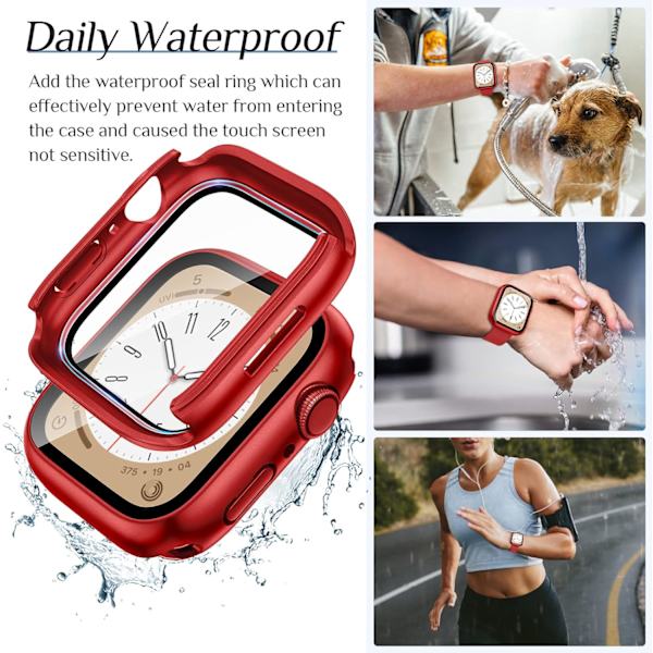 2-pack vattentätt Apple Watch-fodral för SE/serien