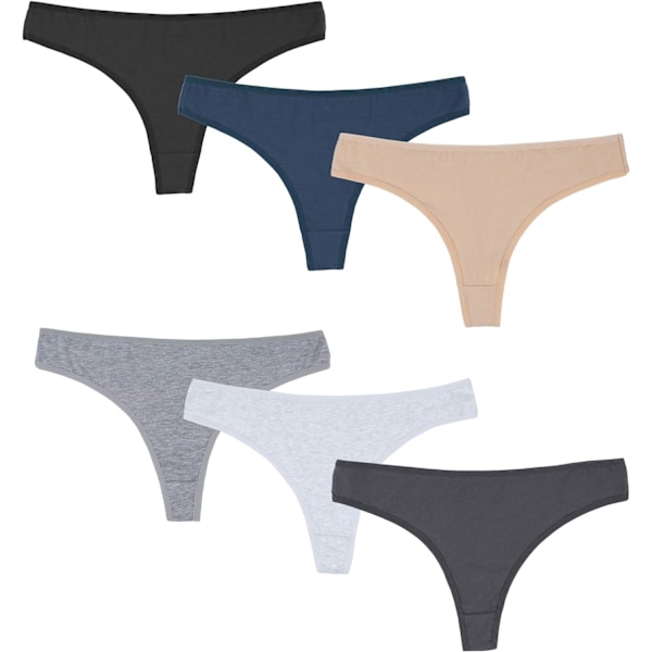 6-pack damtrosor i bomull Andas Trosor Bikini