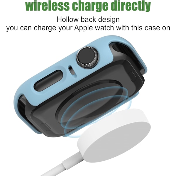 14-pack Kompatibla skal för Apple Watch SE 40mm Series 6 5 4, Hårt PC-stötfångarskydd Kompatibelt med iWatch 40mm Tillbehör 14 PACK-01