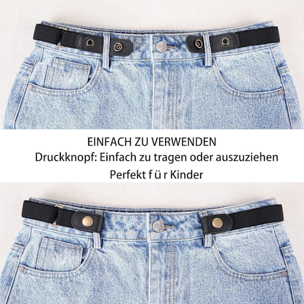 Spennefritt belte for barn - Elastisk usynlig belte for barn