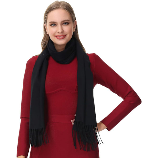 Dam Pashmina Sjal Wrap Scarf - Ohayomi Solid Color Pashmina