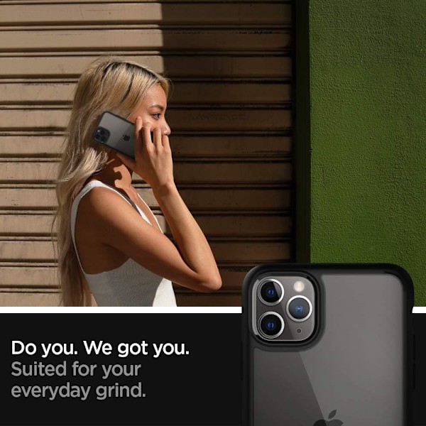 Ultra Hybrid Skal Designat för iPhone 11 Pro (2019) - Matt Svart Matt Svart