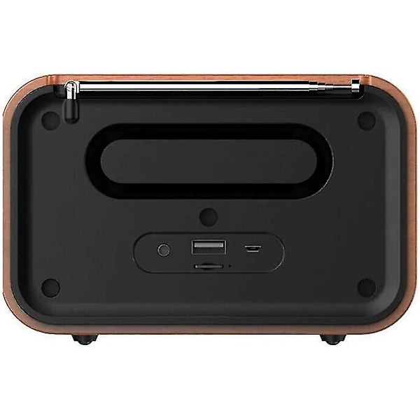 Bluetooth Retro Radio Med Aux/fm, Backup Radio Med Antenn, Klart Ljud, Hög Bluetooth Bärbar Bluetooth-högtalare Med Kompatibel Android-surfplatta