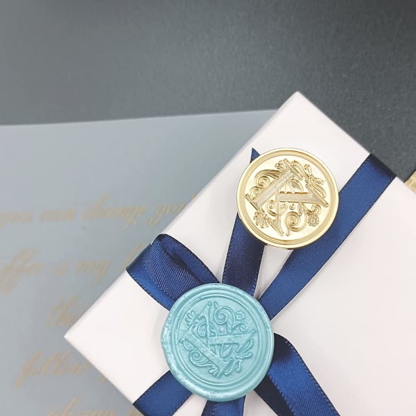 Middelalderlig traditionel initial alfabet voksforseglingsstempel (bogstav K)