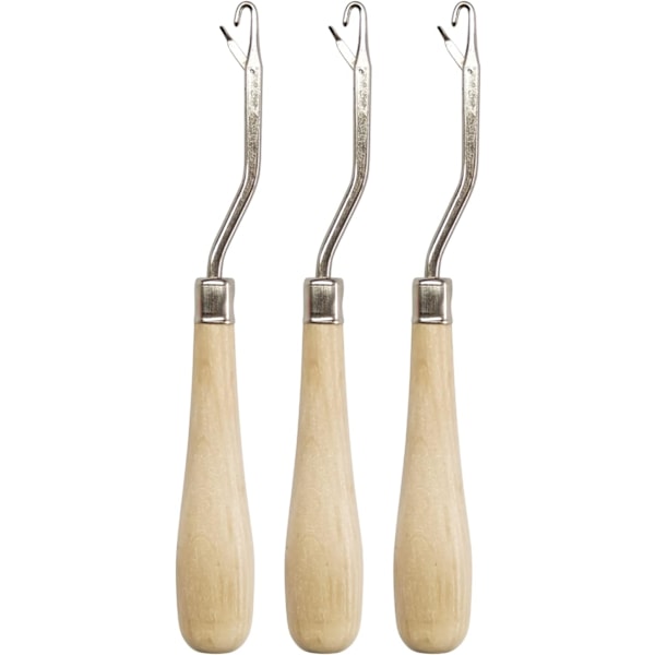 Snäppverktyg, 3-pack träkrokar
