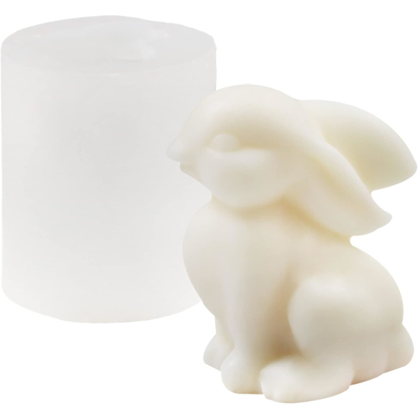 3D kaninlys forme påskehare harpiksstøbning