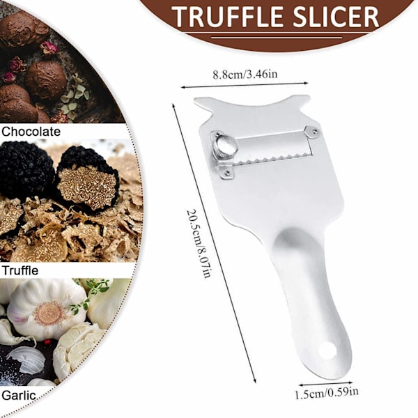 Tryffelostskærer i rustfrit stål - Anti-rust chokoladeskraber