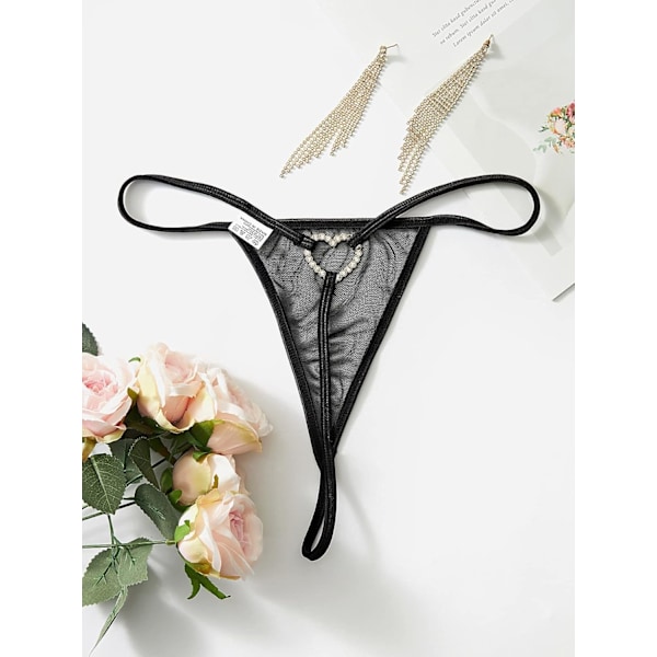 Slangeprint Hjertering Trosa Strappy Undertøy for Kvinner