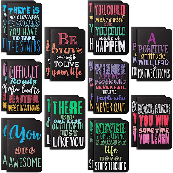 Mini Motivational Notepads - Bulk Inspirational Journal Notebooks