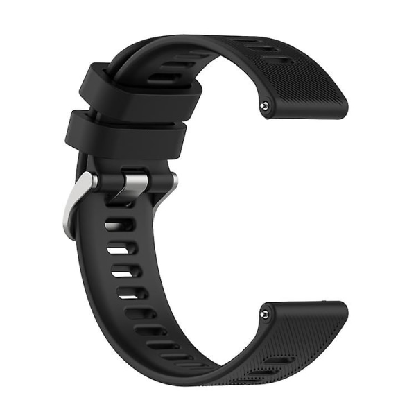 För Garmin Forerunner 158 / 55 Twill Silikon Armband MEZ Black