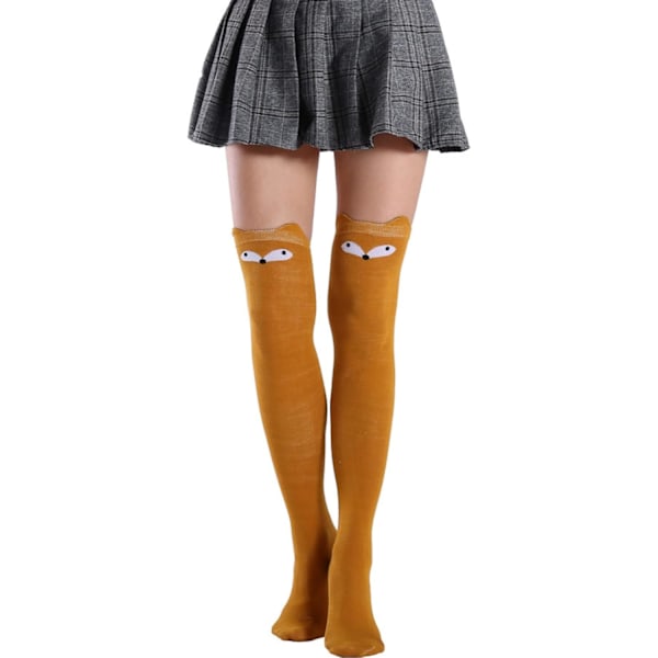Kvinners Leg Warmer Høye Sokker - Over Knee Bomull Strømper