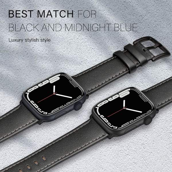 Læderremme, der er kompatible med Apple Watch 49mm 45mm 42mm