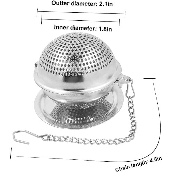 Matkvalitet 304 Rostfritt Stål Mesh Ball
