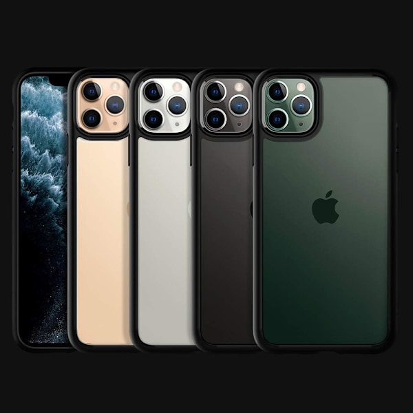 Ultra Hybrid Designet til iPhone 11 Pro Cover (2019) - Mat Sort Mat Sort
