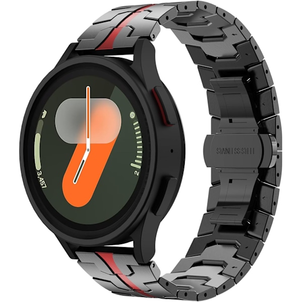 Kompatibel med Galaxy Watch 7 6 5 4 FE 40mm 44mm Band Metal Fällbart Spänne Rostfritt Stål 20mm Galaxy Watch 6 Classic 4 Classic 5 Pro 43mm