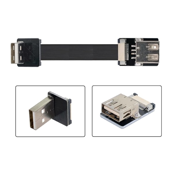 Chenyang Cy Down Vinklad Flat Slim Fpc USB 2.0 Typ-A Hane
