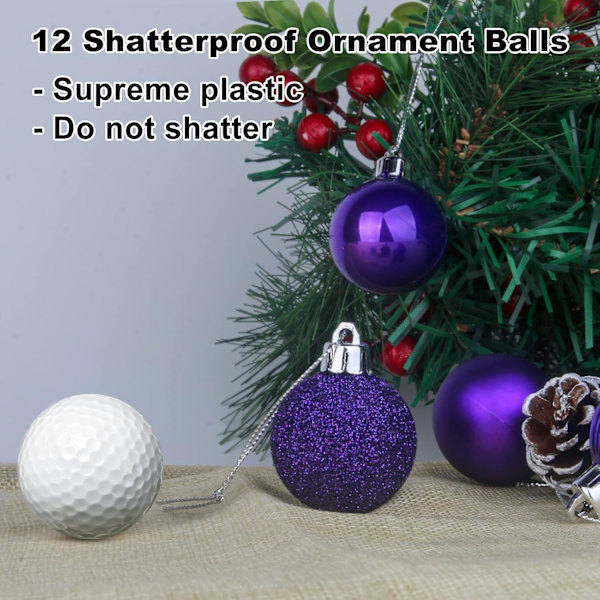 Lilla 1,6\" små julekuler julepynt ornamenter