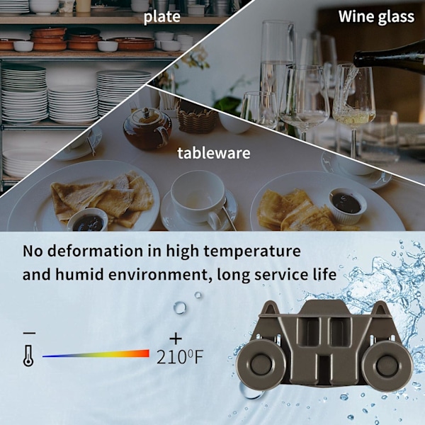 Oppvaskmaskin hjul nedre stativ - Erstatningshjul, 4 pakker