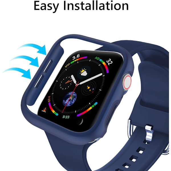 16 kpl Kotelo Apple Watch Series SE (2022)/6/5/4/SE 40mm -kelloille, Kova PC Suojakotelo, Reunojen Suojapuskurin Kehys Yhteensopiva iWatch Series S -kellojen kanssa