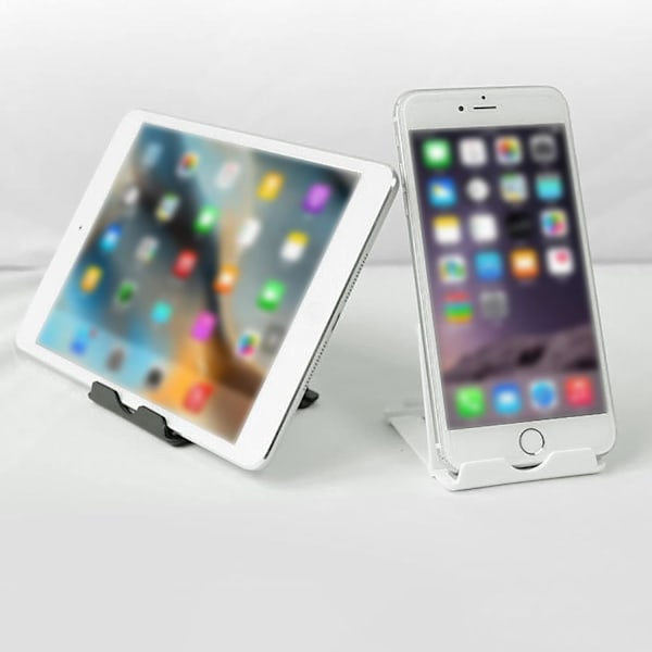Bord Mobiltelefonholder, Foldbar Mobiltelefonholder Mobiltelefon Dock Multi-Vinkel Universal Justerbar Tablet Holder Kompatibel med De Fleste Mobiltelefoner og