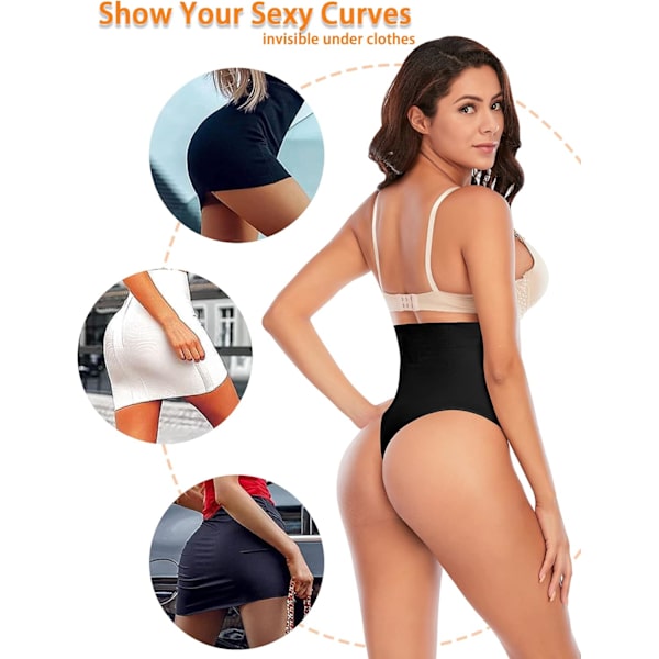 Tummy Control Thong Shapewear för kvinnor Sömlösa formande trosa Body